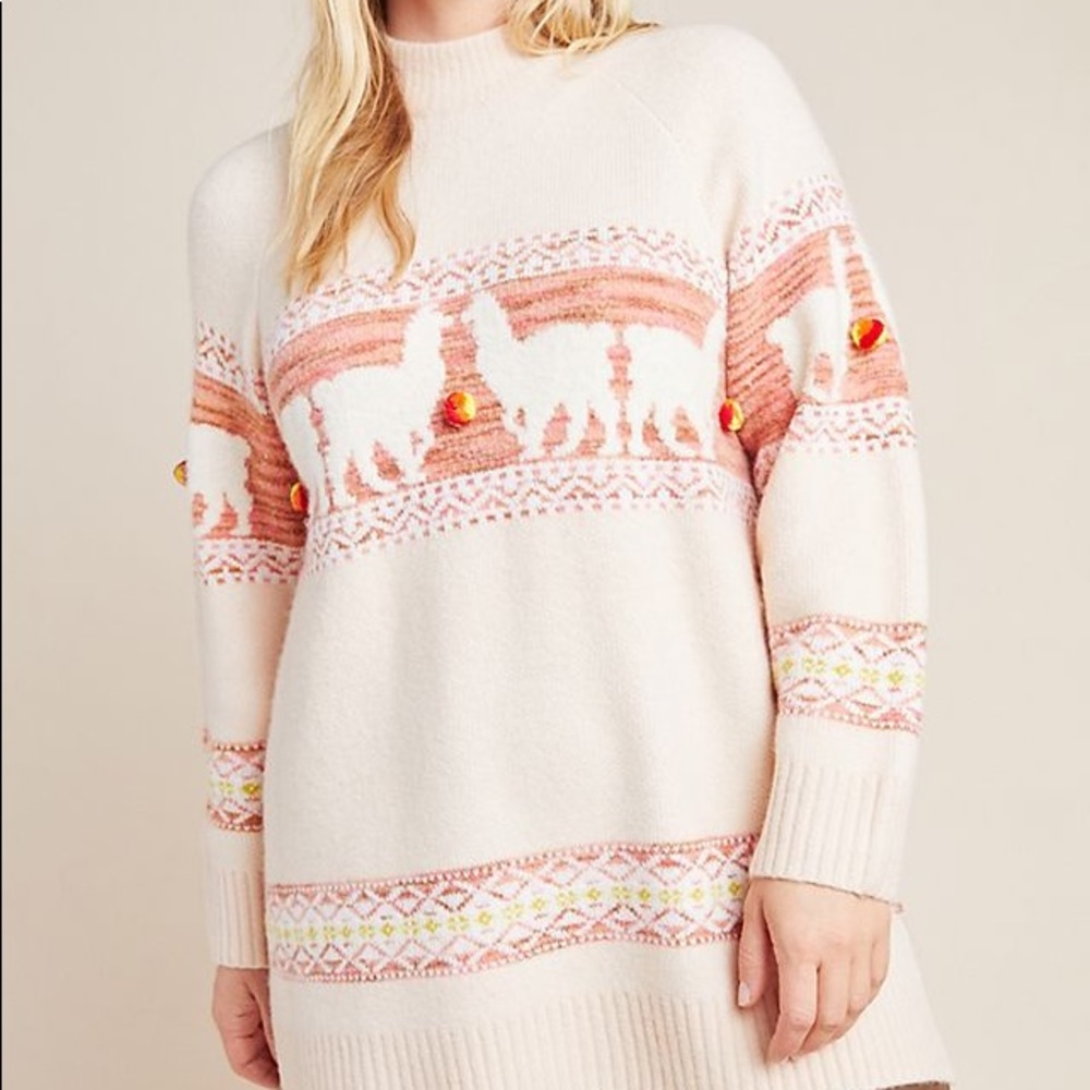 Mockneck Llama Sweater from Anthropologie